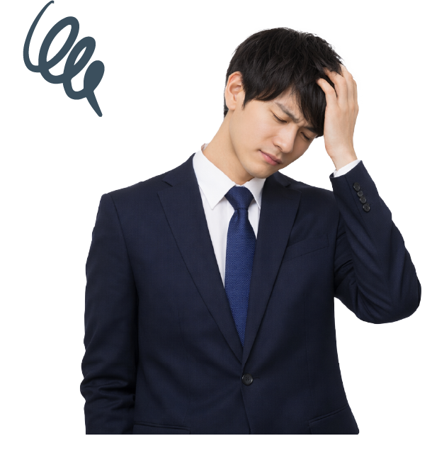 悩む男性