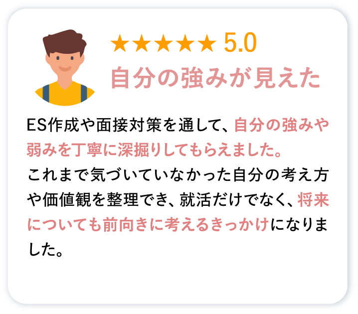 自分の強みが見えた